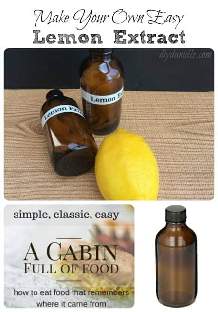 Lemon extract is easy to make! Try it!
