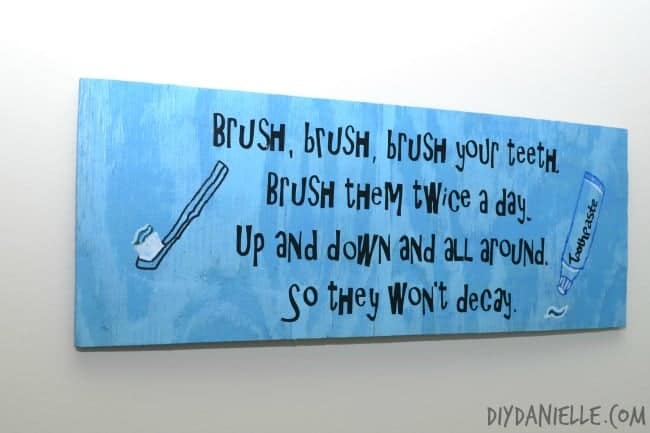 toothbrush sign