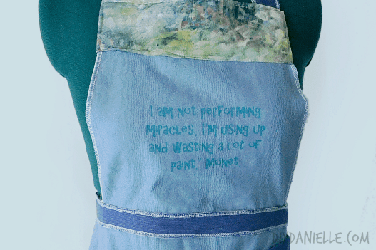 easy painting apron quote