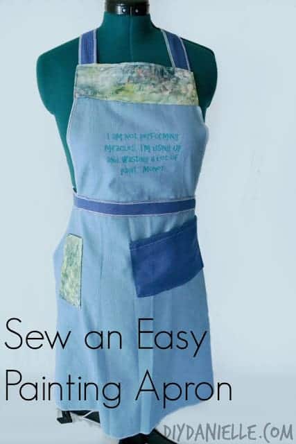 Love this DIY painting apron.
