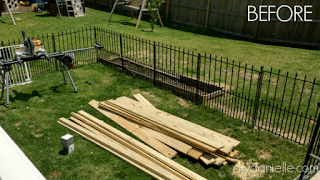 Wood for building a deck skirting.