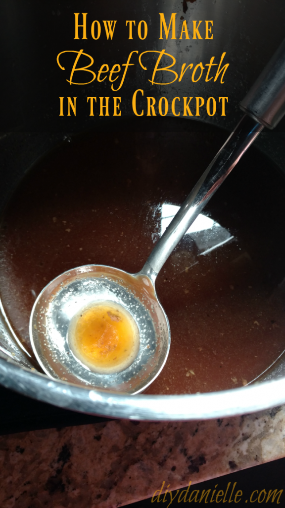 An excellent, easy crockpot beef broth recipe.