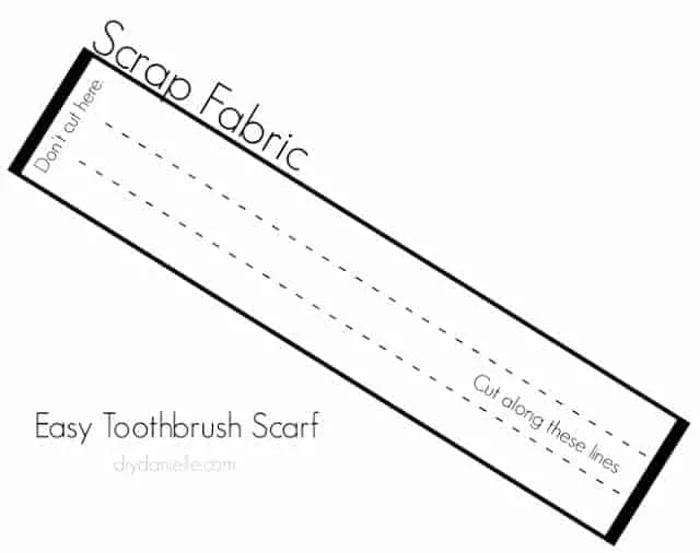 Diagram for cutting your scrap fabric.