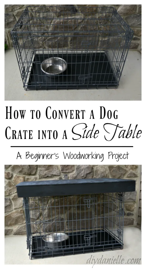 Diy Dog Crate Table Topper Danielle, How To Make A Dog Crate Table Topper