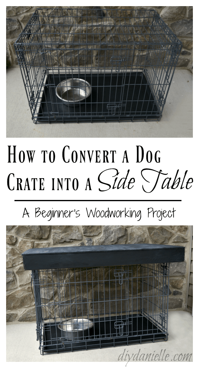 DIY Dog Crate Table Topper DIY Danielle®