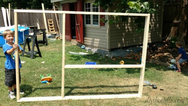 Simple chicken run frame.