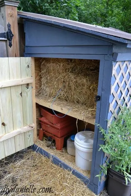 Duck House with Attached Storage
