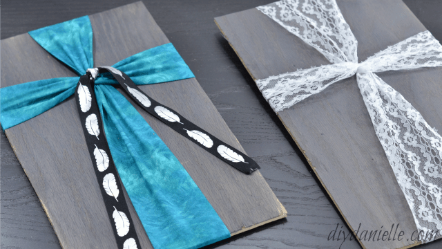 Make Fabric Crosses on Painted or Stained Wood