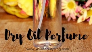 diy dry oil perfume spray recipe