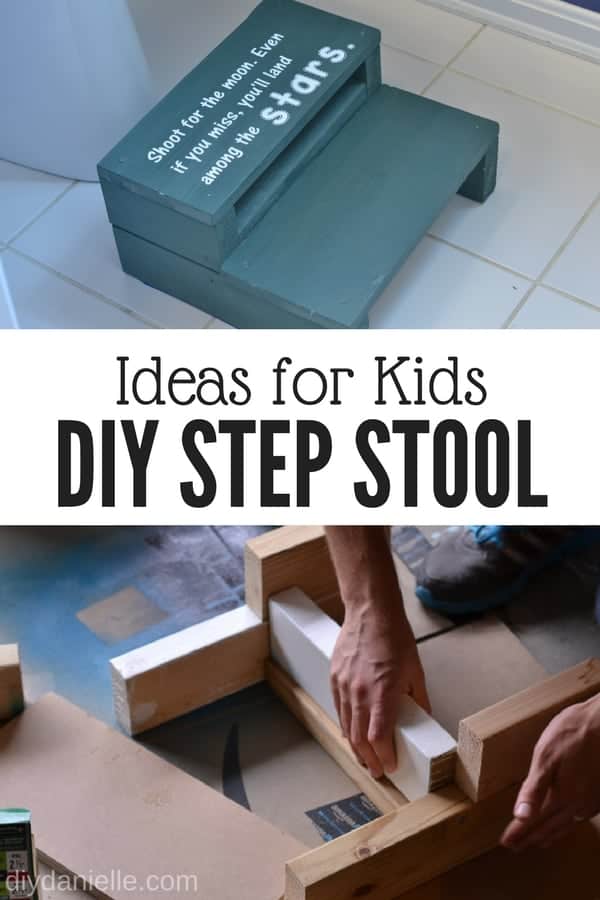 DIY step stool for kids. Learn how to make one easily with this tutorial.