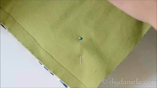 Sew the back fabric to your hot pad.