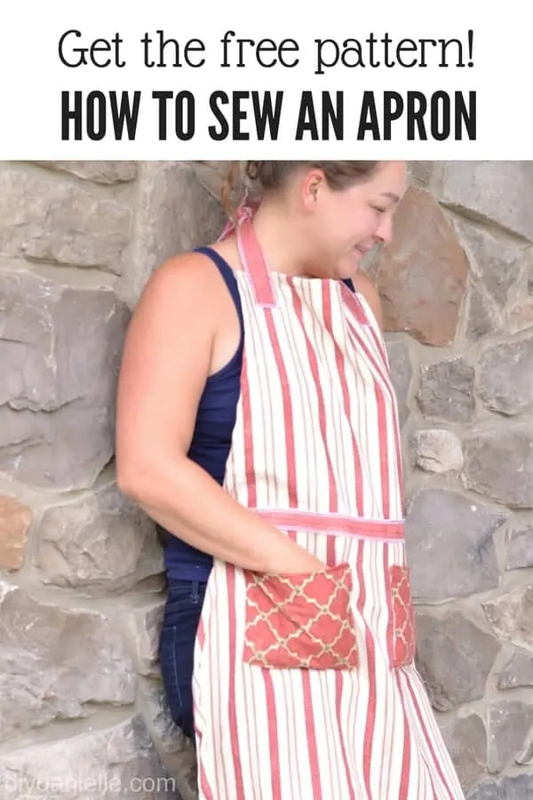 Learn to sew an easy apron to cover and protect your clothing using this free pattern.
