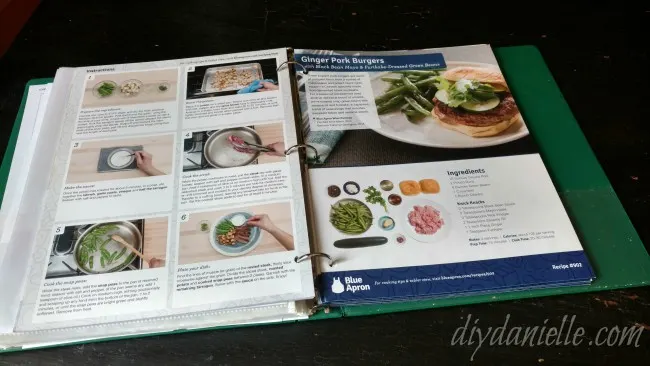 How to Organize Recipes from Blue Apron