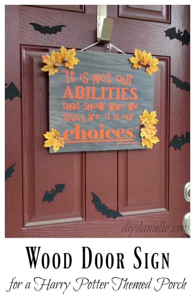 Easy DIY Front Door Sign