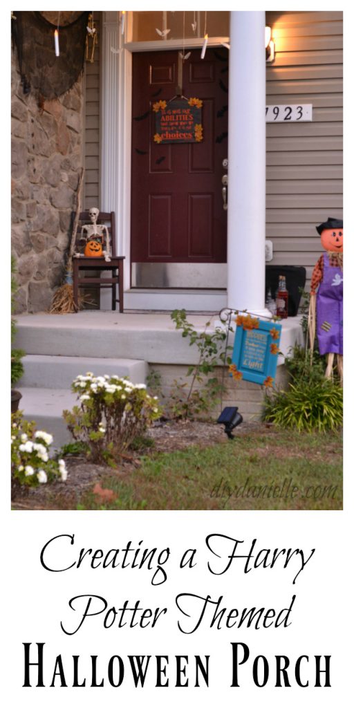 Harry Potter themed Halloween Porch DIY Decorations