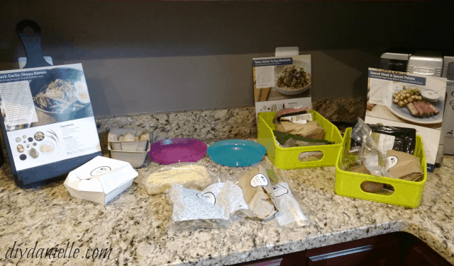 Organized Blue Apron Meals