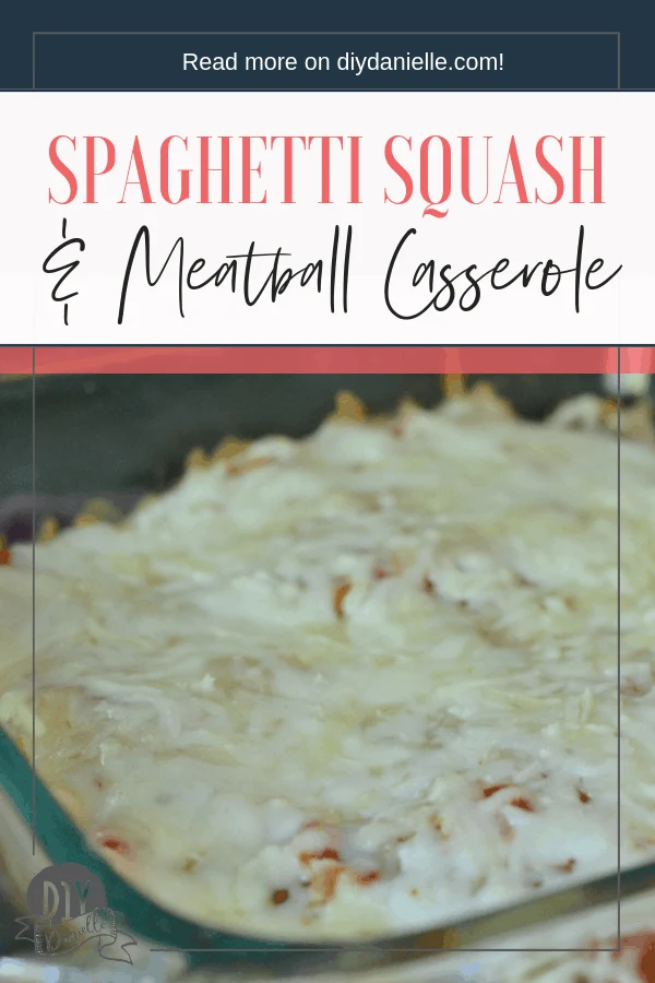 Easy spaghetti squash and meatball casserole.