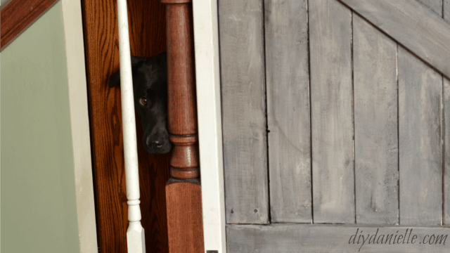 DIY Farmhouse Style Pet Gate