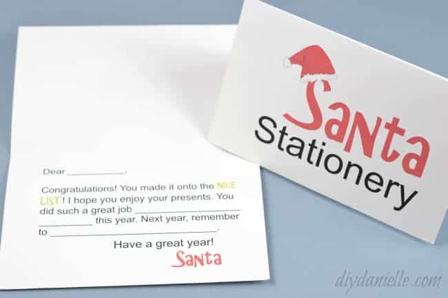 Did your child make the nice list? Leave some Santa Stationery so Santa can let them know what they did well.