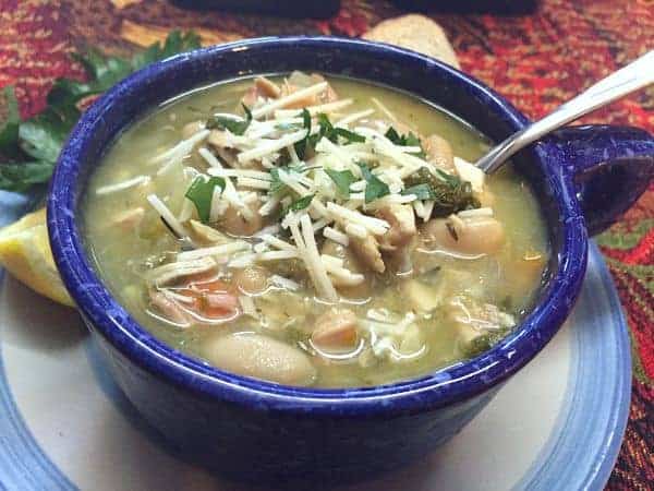 Slow Cooker Tuscan Chicken Soup