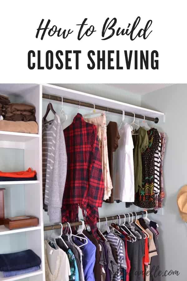 How to build closet shelves. Easy DIY to save money on a walk-in closet renovation.