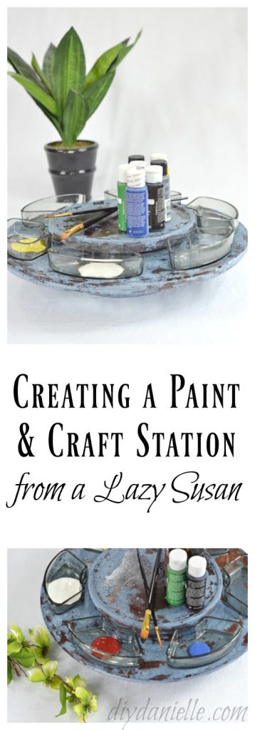 DIY Lazy Susan Craft Station