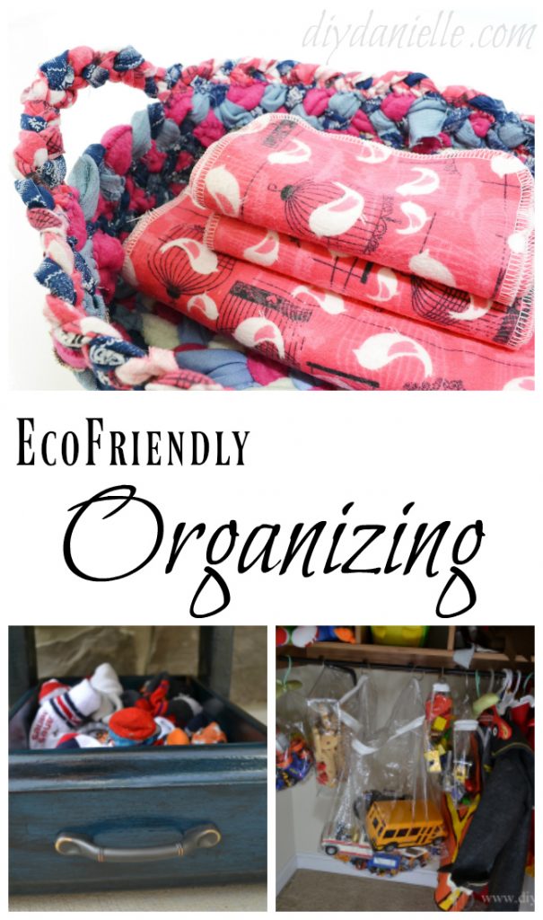 How to make storage bins using upcycled materials.
