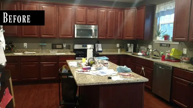Before picture of kitchen.