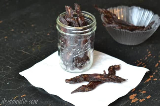 Hickory Smoke Beef Jerky Recipe for a Food Dehydrator - DIY Danielle®