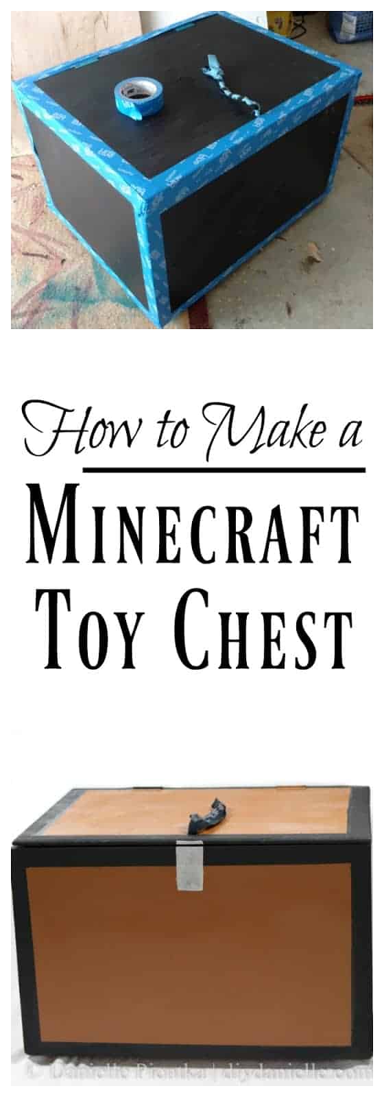 How to Make a Simple Minecraft Chest for Toy Storage DIY Danielle®
