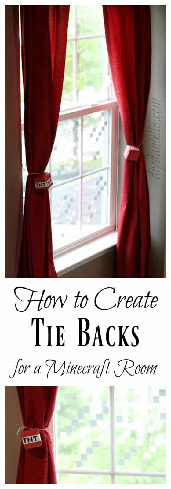 How to Make Easy Minecraft Curtain Tie Backs DIY Danielle®