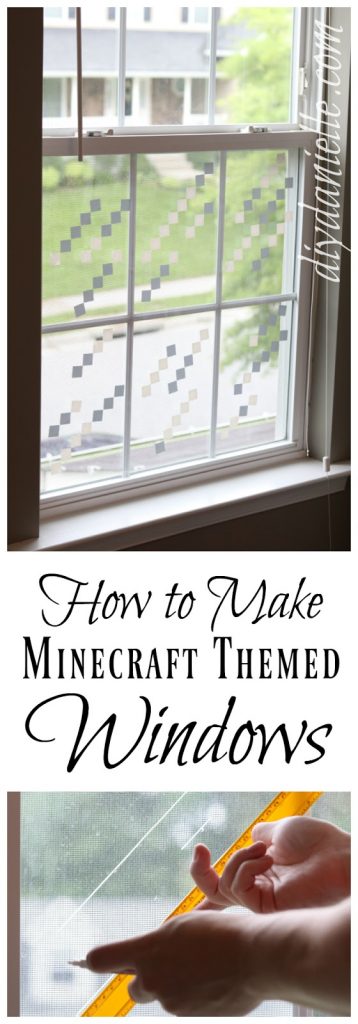 DIY Minecraft Themed Windows