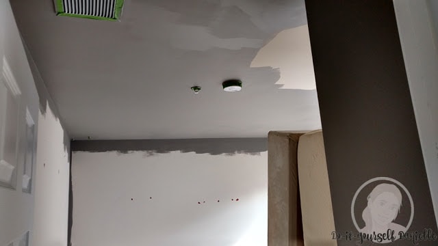 Painting ceiling.