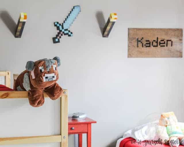 DIY Minecraft Bedroom