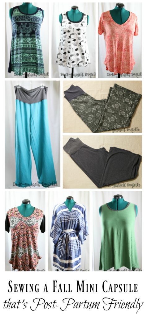 Fall clothing choices to sew during pregnancy that will still fit after the baby is born.