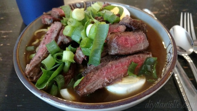 Ramen with beef from Terra's Kitchen