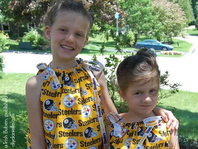 Little Girl Dress / Pittsburgh Steelers Dress / Football Dress 