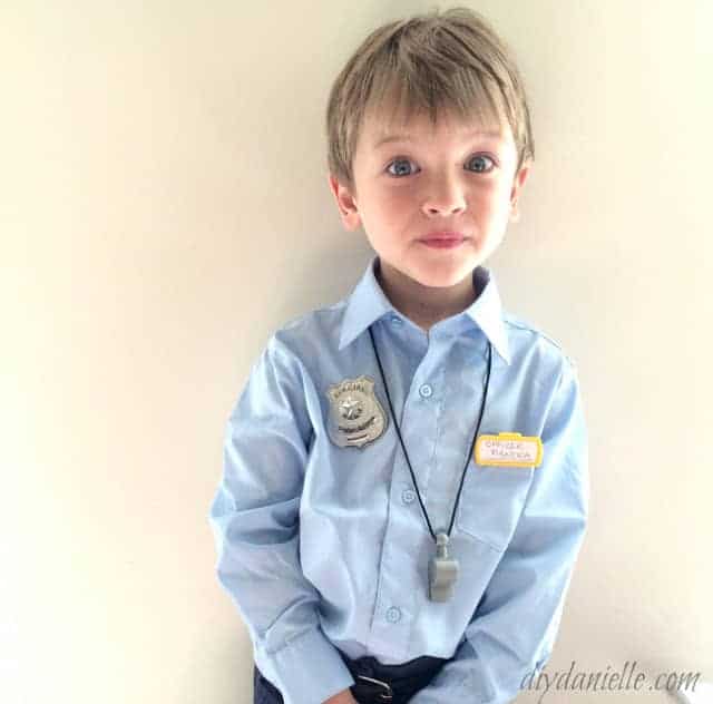 DIY Police Costume for kids