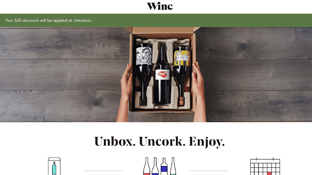 How to use the $20 coupon code for Winc.