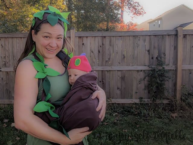 Easy baby wearing costume idea: The Very Hungry Caterpillar