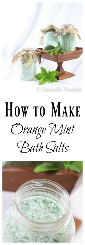 DIY Orange Mint Bath Salts: These make great Christmas gifts that kids can help with.