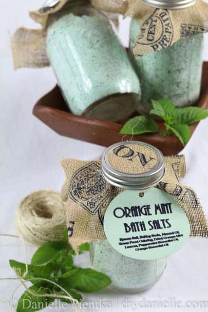 Simple Orange Mint Bath Salt Recipe