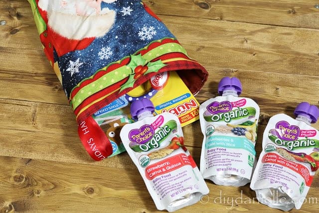 Parent's Choice Organic Food Pouches for Stocking Stuffers.