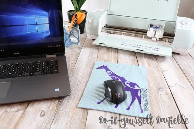 DIY Yoga Mat Mouse Pads