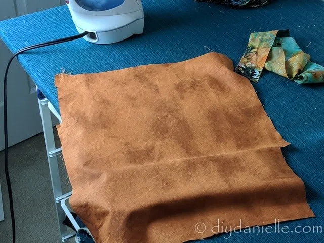Cut a scrap piece of fabric to go over your mouse pad.