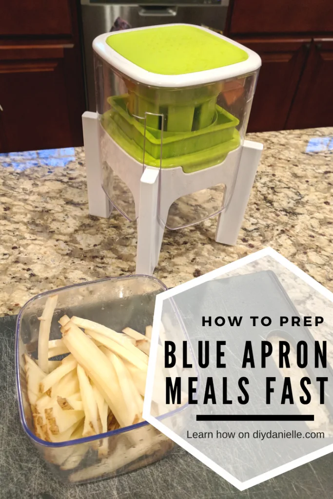 Use the right tools to prep food faster for Blue Apron meals.