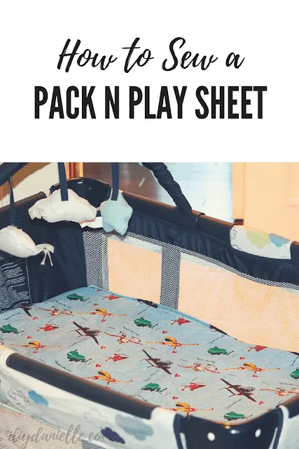 Easy Graco Pack N Play playard sheet sewing tutorial.