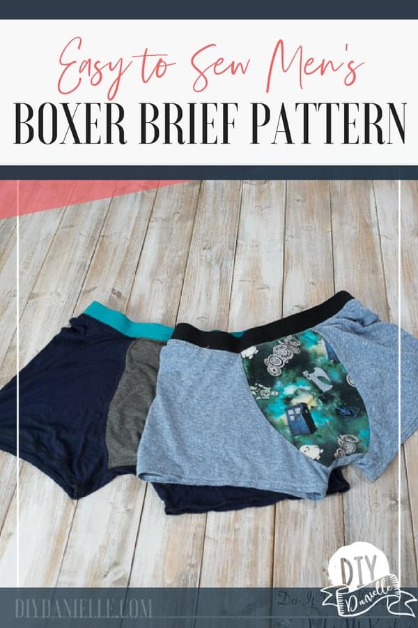 Handmade boxer briefs for men using the Boxerwear pattern from Stitch Upon a Time.