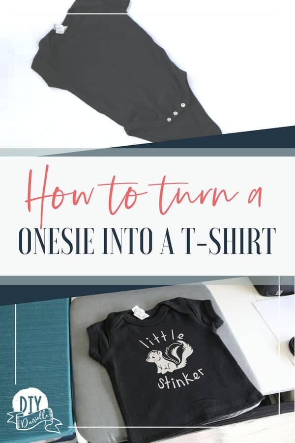 How to turn a onesie into a shirt so it will fit your baby longer.
