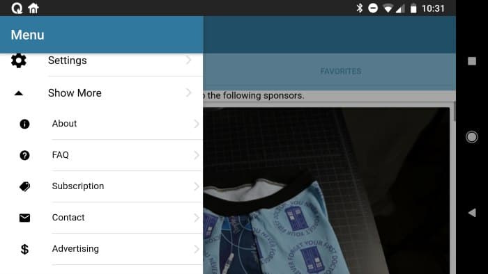Subscribing to Sew Organized screenshot
